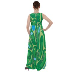 Empire Waist Velour Maxi Dress 