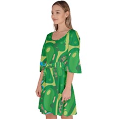 Velour Kimono Dress 