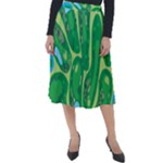 Golf Course Par Golf Course Green Classic Velour Midi Skirt 