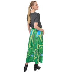 Velour Split Maxi Skirt 