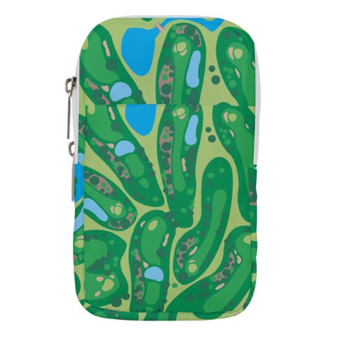 Golf Course Par Golf Course Green Waist Pouch (Small) from ArtsNow.com