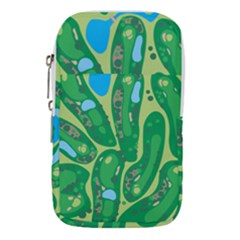 Golf Course Par Golf Course Green Waist Pouch (Small) from ArtsNow.com