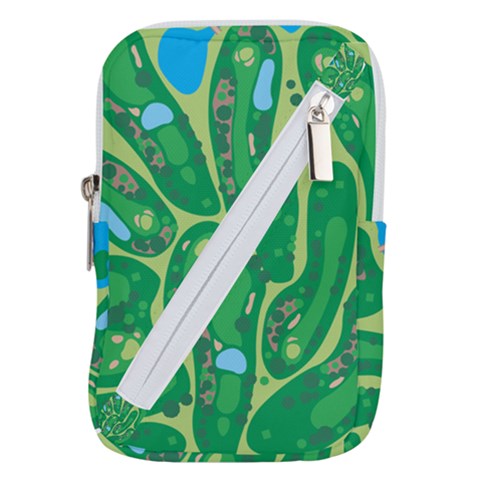 Golf Course Par Golf Course Green Belt Pouch Bag (Small) from ArtsNow.com