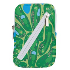 Golf Course Par Golf Course Green Belt Pouch Bag (Small) from ArtsNow.com