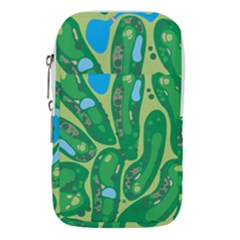 Golf Course Par Golf Course Green Waist Pouch (Large) from ArtsNow.com