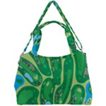 Golf Course Par Golf Course Green Double Compartment Shoulder Bag