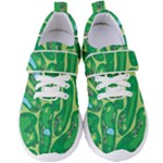 Golf Course Par Golf Course Green Women s Velcro Strap Shoes