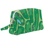 Golf Course Par Golf Course Green Wristlet Pouch Bag (Large)