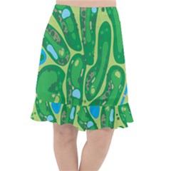 Fishtail Chiffon Skirt 