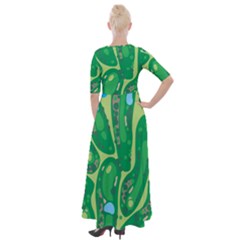 Half Sleeves Maxi Dress 