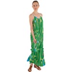 Golf Course Par Golf Course Green Cami Maxi Ruffle Chiffon Dress