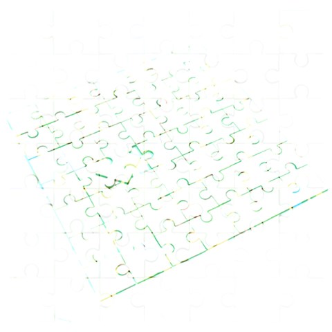 Golf Course Par Golf Course Green Wooden Puzzle Square from ArtsNow.com
