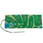 Golf Course Par Golf Course Green Roll Up Canvas Pencil Holder (S)