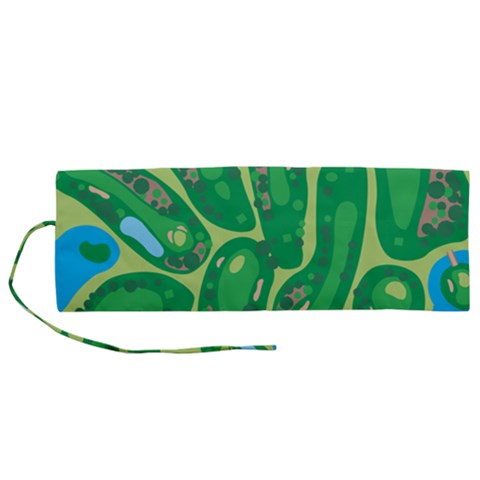 Golf Course Par Golf Course Green Roll Up Canvas Pencil Holder (M) from ArtsNow.com