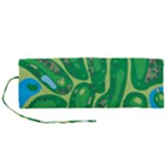 Golf Course Par Golf Course Green Roll Up Canvas Pencil Holder (M)