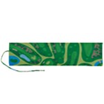 Golf Course Par Golf Course Green Roll Up Canvas Pencil Holder (L)
