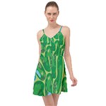 Golf Course Par Golf Course Green Summer Time Chiffon Dress