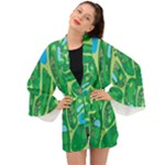 Golf Course Par Golf Course Green Long Sleeve Kimono