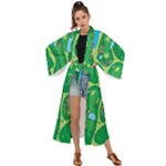 Golf Course Par Golf Course Green Maxi Kimono