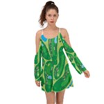 Golf Course Par Golf Course Green Boho Dress