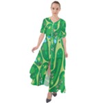 Golf Course Par Golf Course Green Waist Tie Boho Maxi Dress