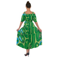 Shoulder Straps Boho Maxi Dress  