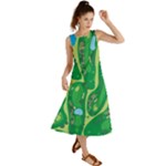 Golf Course Par Golf Course Green Summer Maxi Dress