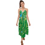Golf Course Par Golf Course Green Halter Tie Back Dress 