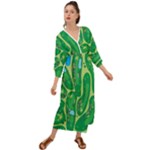 Golf Course Par Golf Course Green Grecian Style  Maxi Dress