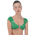 Golf Course Par Golf Course Green Cap Sleeve Ring Bikini Top