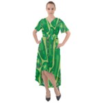 Golf Course Par Golf Course Green Front Wrap High Low Dress
