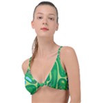 Golf Course Par Golf Course Green Knot Up Bikini Top