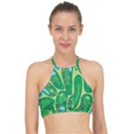 Golf Course Par Golf Course Green Racer Front Bikini Top