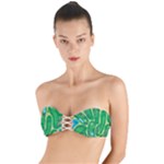 Golf Course Par Golf Course Green Twist Bandeau Bikini Top