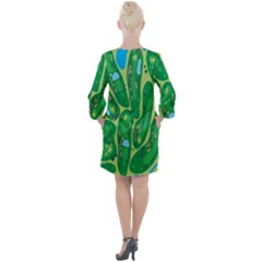 Open Neck Shift Dress 