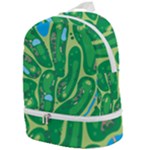 Golf Course Par Golf Course Green Zip Bottom Backpack