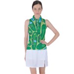 Golf Course Par Golf Course Green Women s Sleeveless Polo Tee
