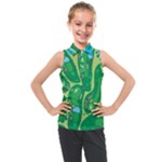 Golf Course Par Golf Course Green Kids  Sleeveless Polo Tee