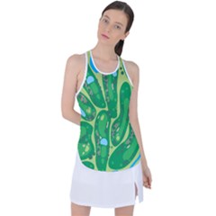 Racer Back Mesh Tank Top 