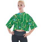 Golf Course Par Golf Course Green Mock Neck Tee