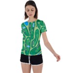 Golf Course Par Golf Course Green Back Circle Cutout Sports Tee