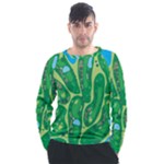 Golf Course Par Golf Course Green Men s Long Sleeve Raglan Tee