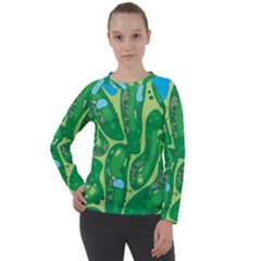Golf Course Par Golf Course Green Women s Long Sleeve Raglan Tee from ArtsNow.com