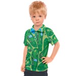 Golf Course Par Golf Course Green Kids  Polo Tee