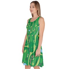 Knee Length Skater Dress With Pockets 