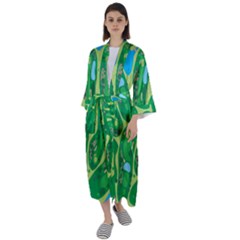 Maxi Satin Kimono 
