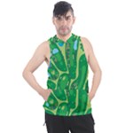 Golf Course Par Golf Course Green Men s Sleeveless Hoodie