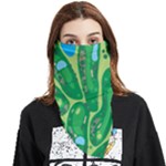 Golf Course Par Golf Course Green Face Covering Bandana (Triangle)