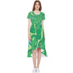 Golf Course Par Golf Course Green High Low Boho Dress