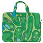 Golf Course Par Golf Course Green MacBook Pro 13  Double Pocket Laptop Bag